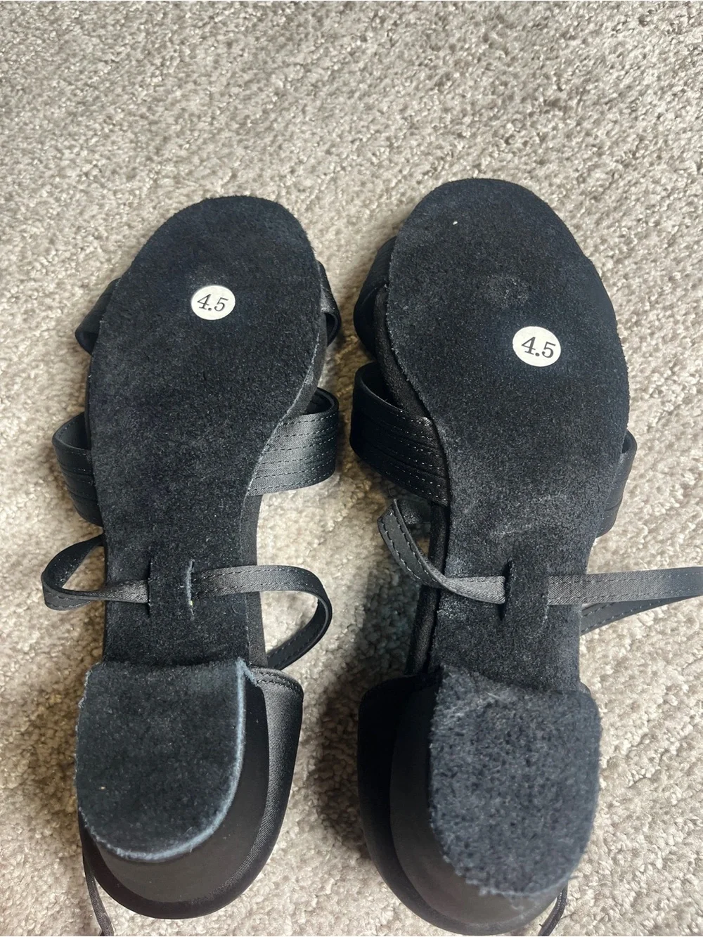 SWDZM Girls Satin Dance Shoes 4.5. 2909-1